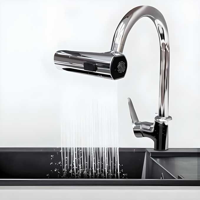 Waterfall Kitchen Faucet, Touch Faucet, Extender for Kitchen Sink